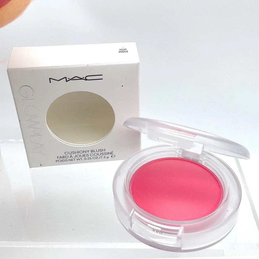 MAC Glow Play Cushiony Blush Heat Index Bright Pink 0.25oz New in‎ Box